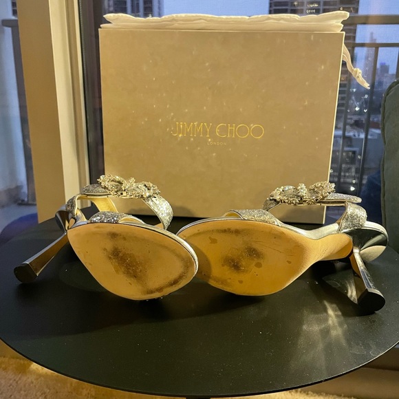 Authentic Jimmy Choo Sandals - Sereno 100. Size 8.5 - Picture 5 of 6